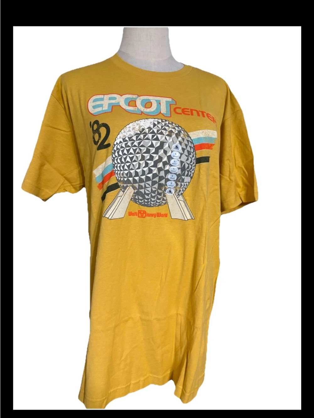 Walt Disney world Disney Epcot Center ‘82 Spaceship Earth Adult Shirt x-Large